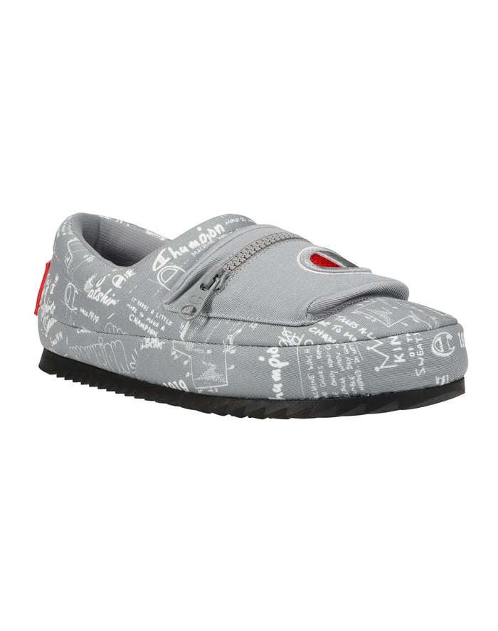 Pantuflas Champion Hombre - University Pack Doodle ( Gris ) 5189647-MT